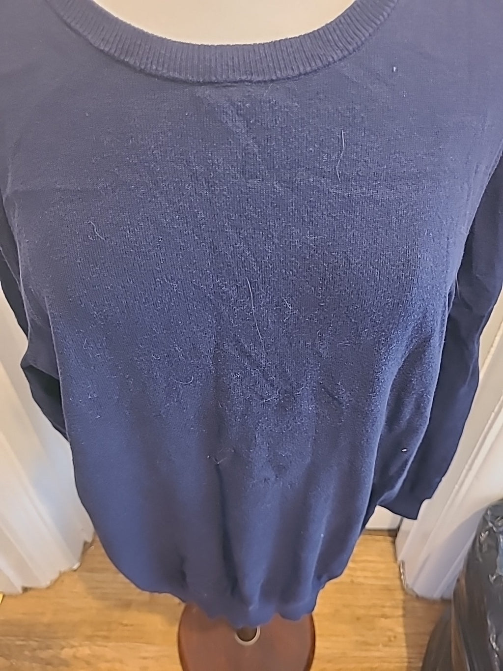 Mens F&F Size XL Navy Pullover Long Sleeved Jumper