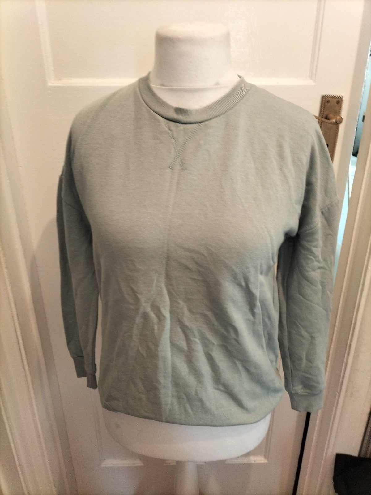 Ladies Papaya Size Small Pale Turquoise Jumper Pullover