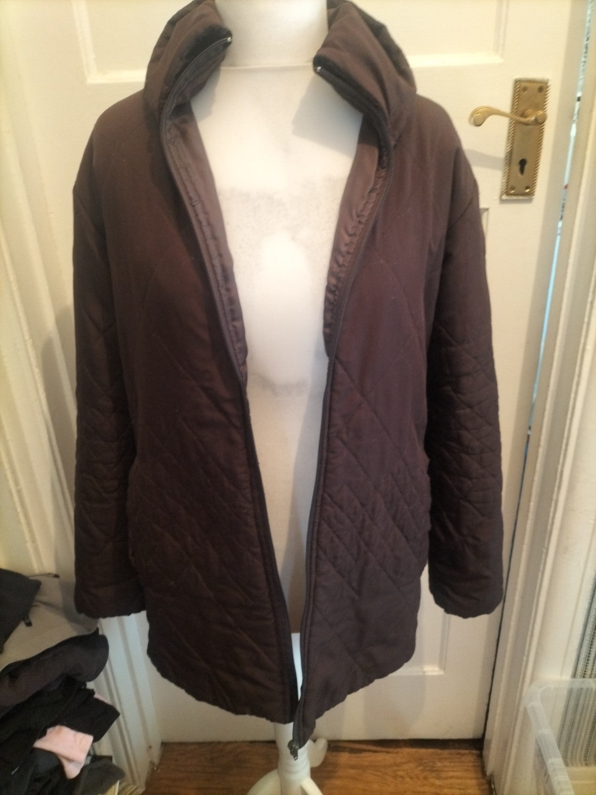 Ladies Claire Neville Size 14-16 Brown Jacket