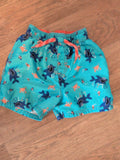 George 4-5 Years Blue Sea Life Swimming Shorts