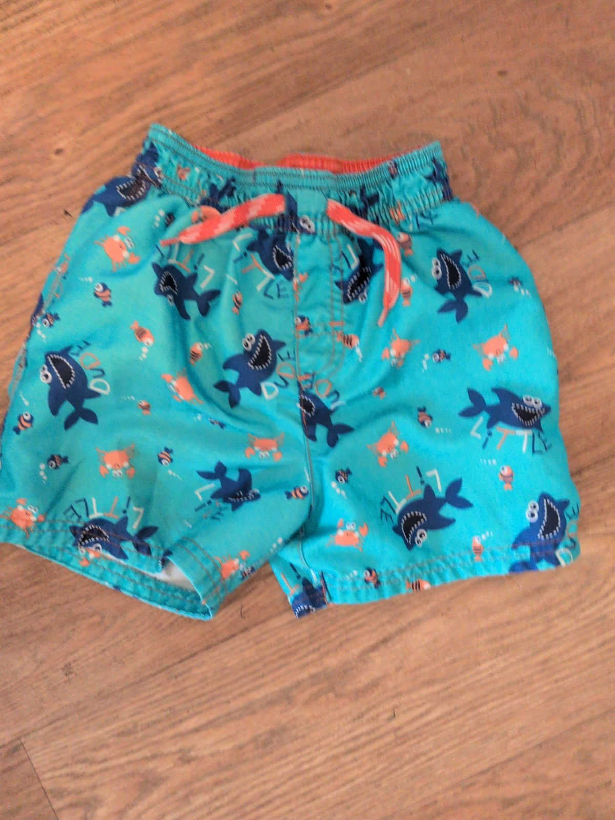 George 4-5 Years Blue Sea Life Swimming Shorts