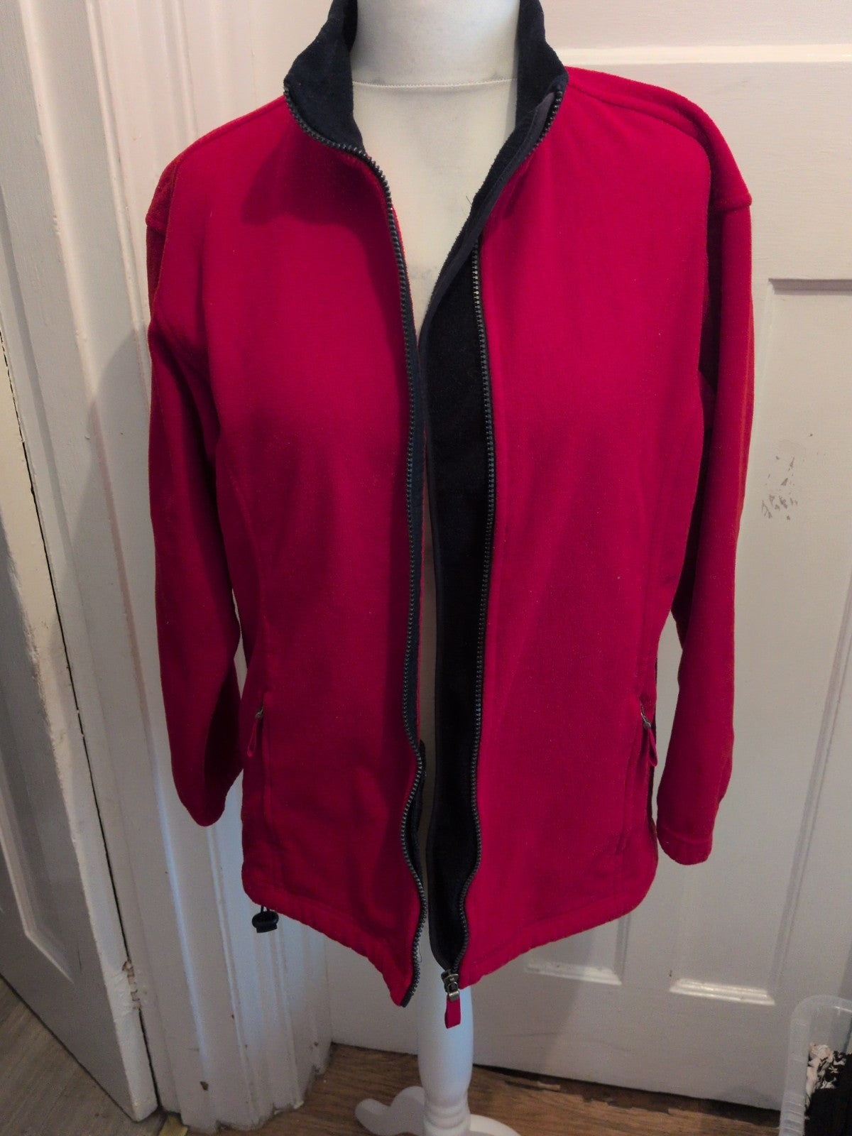 Marks And Spencer 12 Red Full Zip Jacket/Jumper