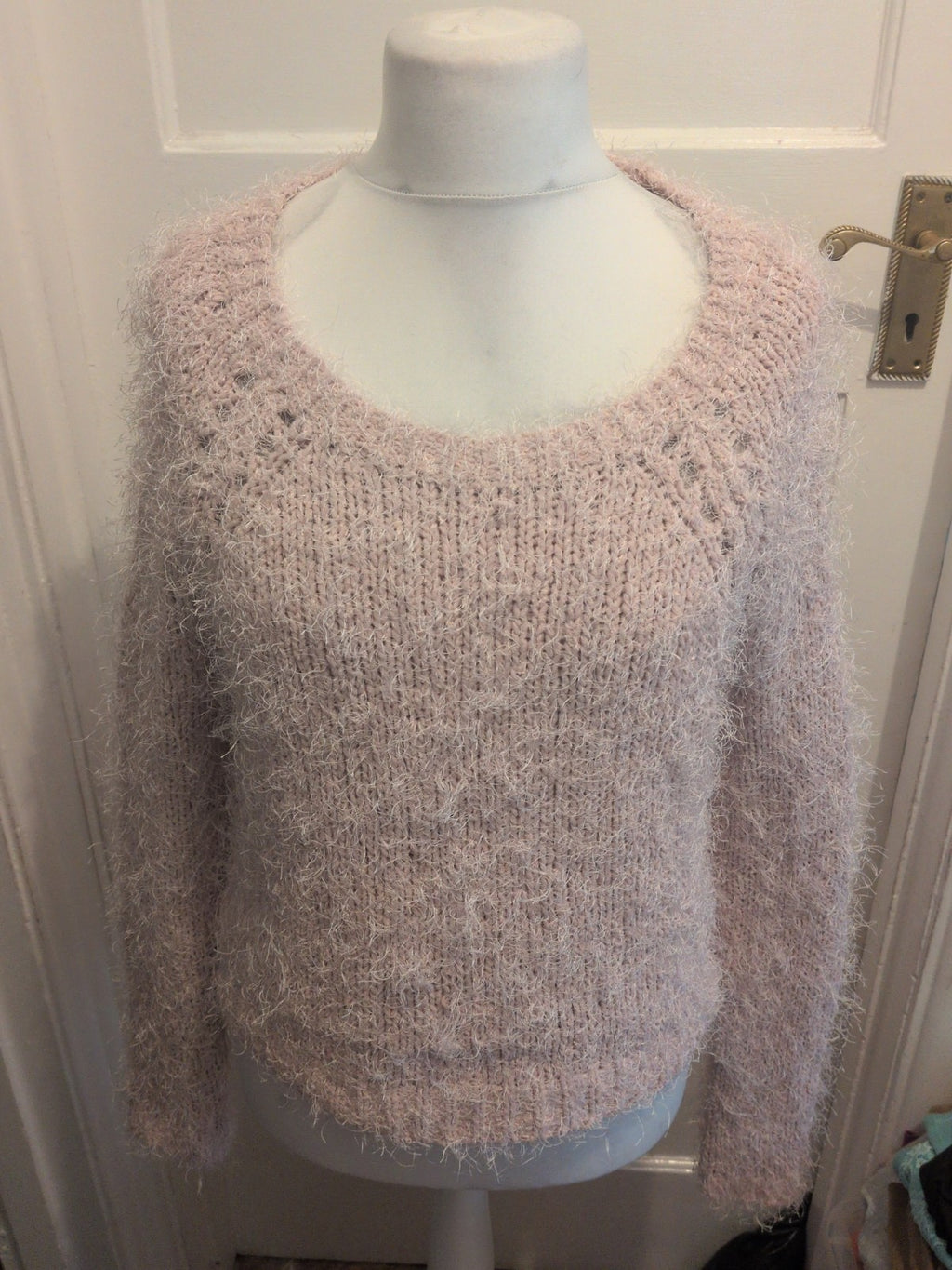 Tu 12 Pale Pink Fluffy Pullover Jumper