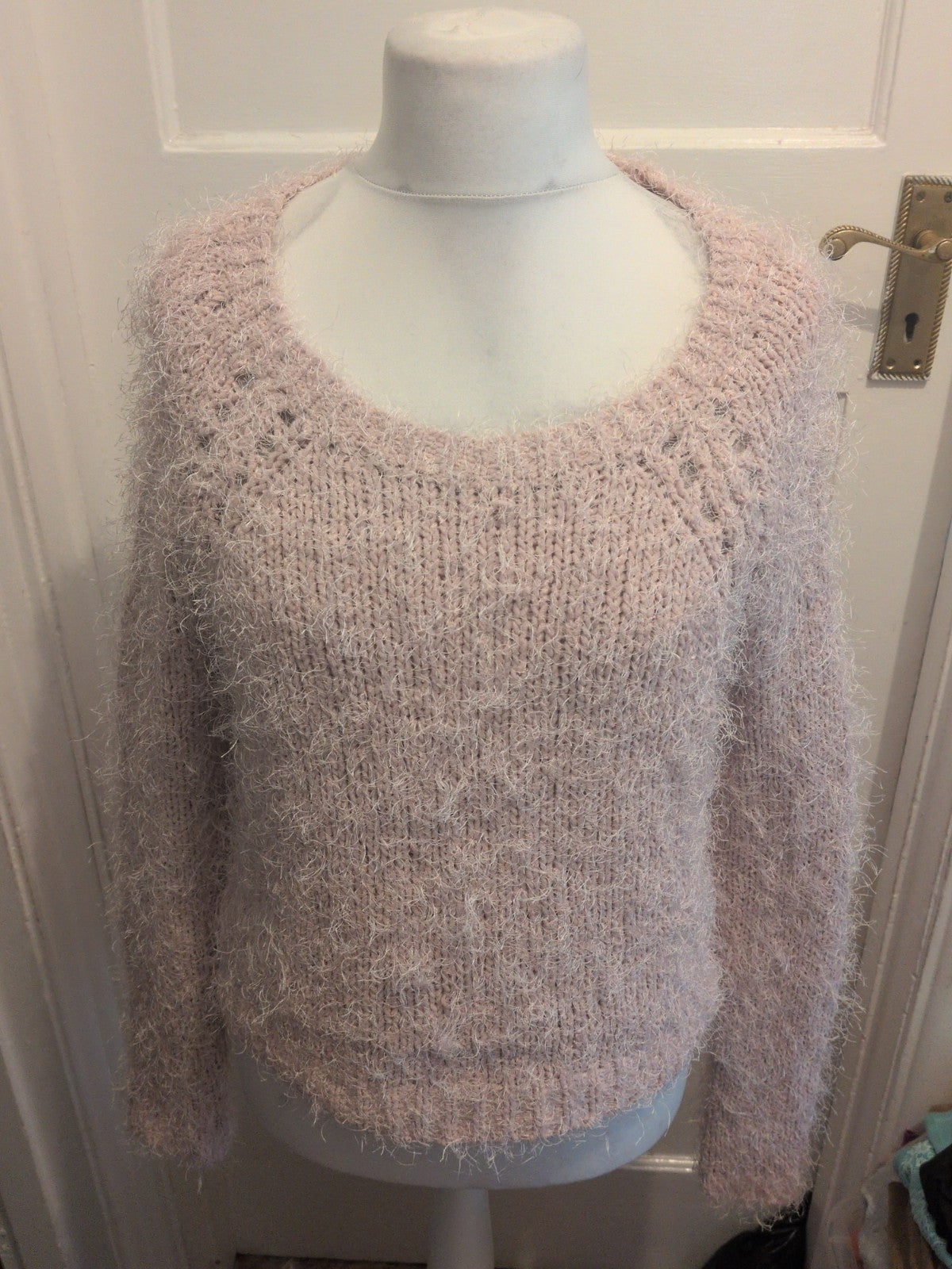 Tu 12 Pale Pink Fluffy Pullover Jumper