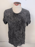 Ladies Size Medium Grey Dye Style Short Sleeve T-shirt