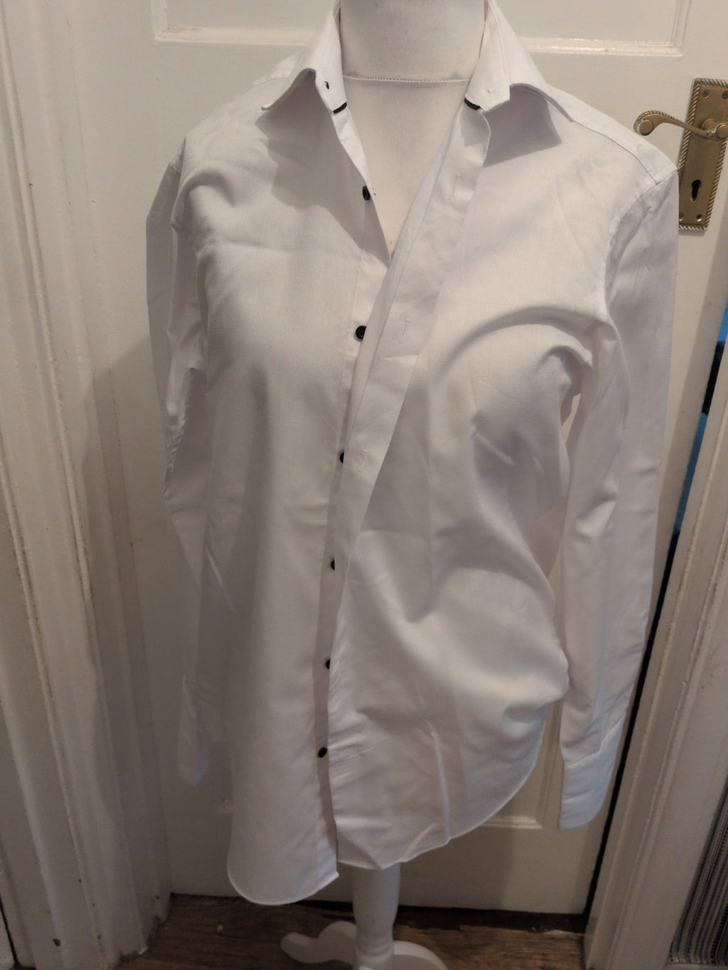 Next Occasion 16R Reg Fit Long Sleeve White Shirt