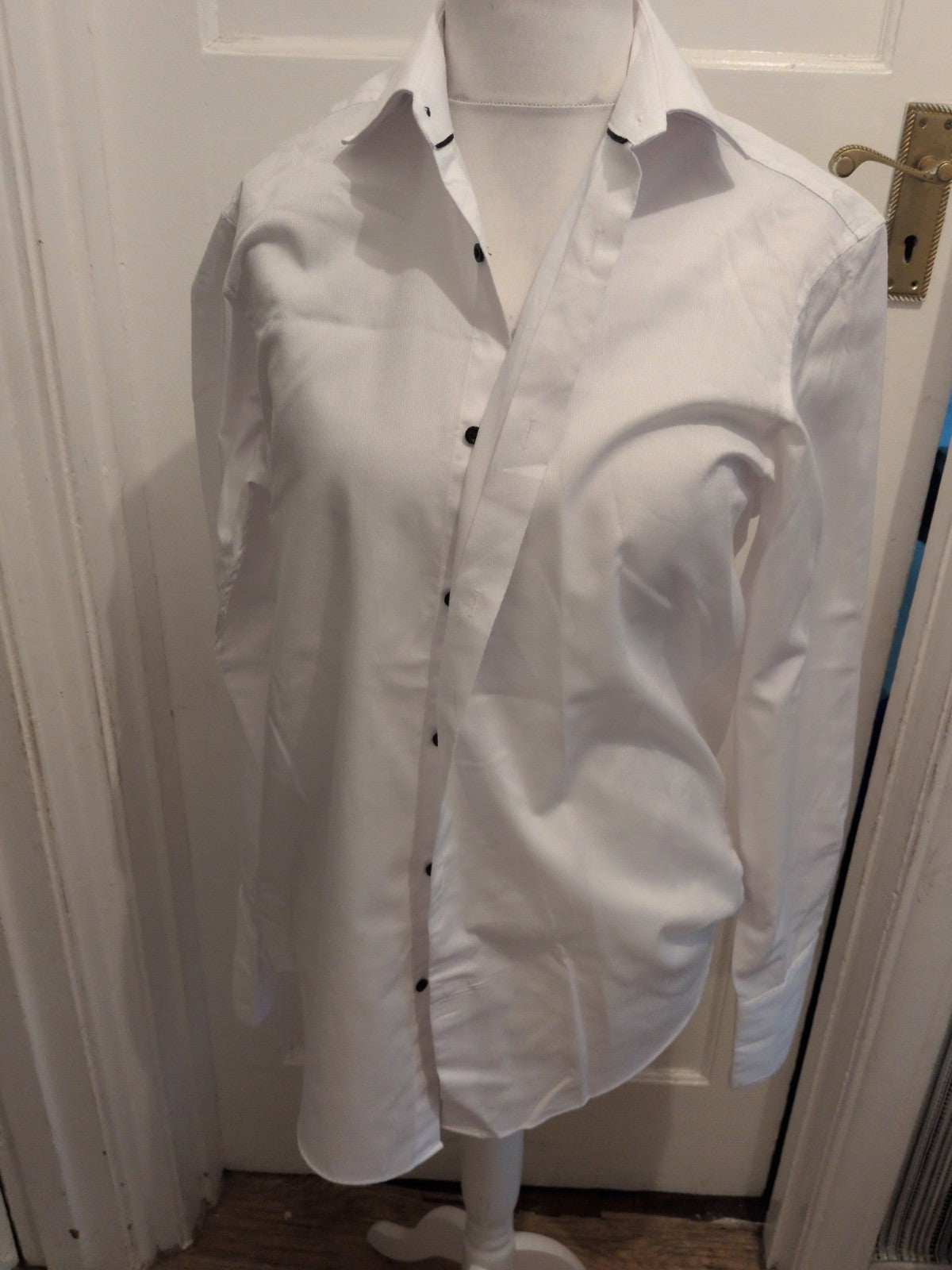 Next Occasion 16R Reg Fit Long Sleeve White Shirt