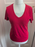 M&S Woman 16 Medium Red Short Sleeve T-shirt