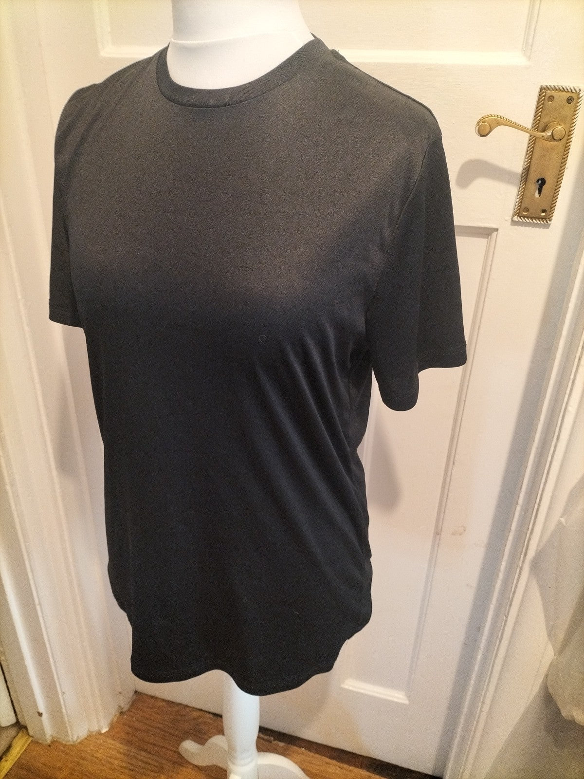 Unisex George Active Size Large Black Tshirt Short Sleeve