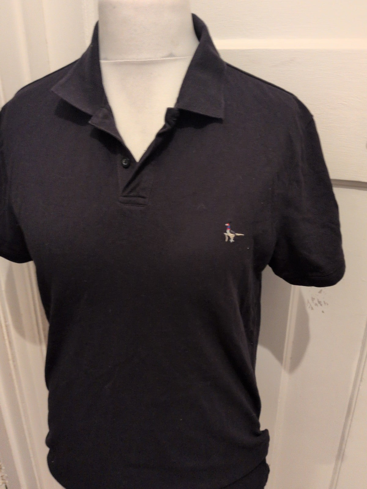 Jack Wills Medium Black Short Sleeve Polo