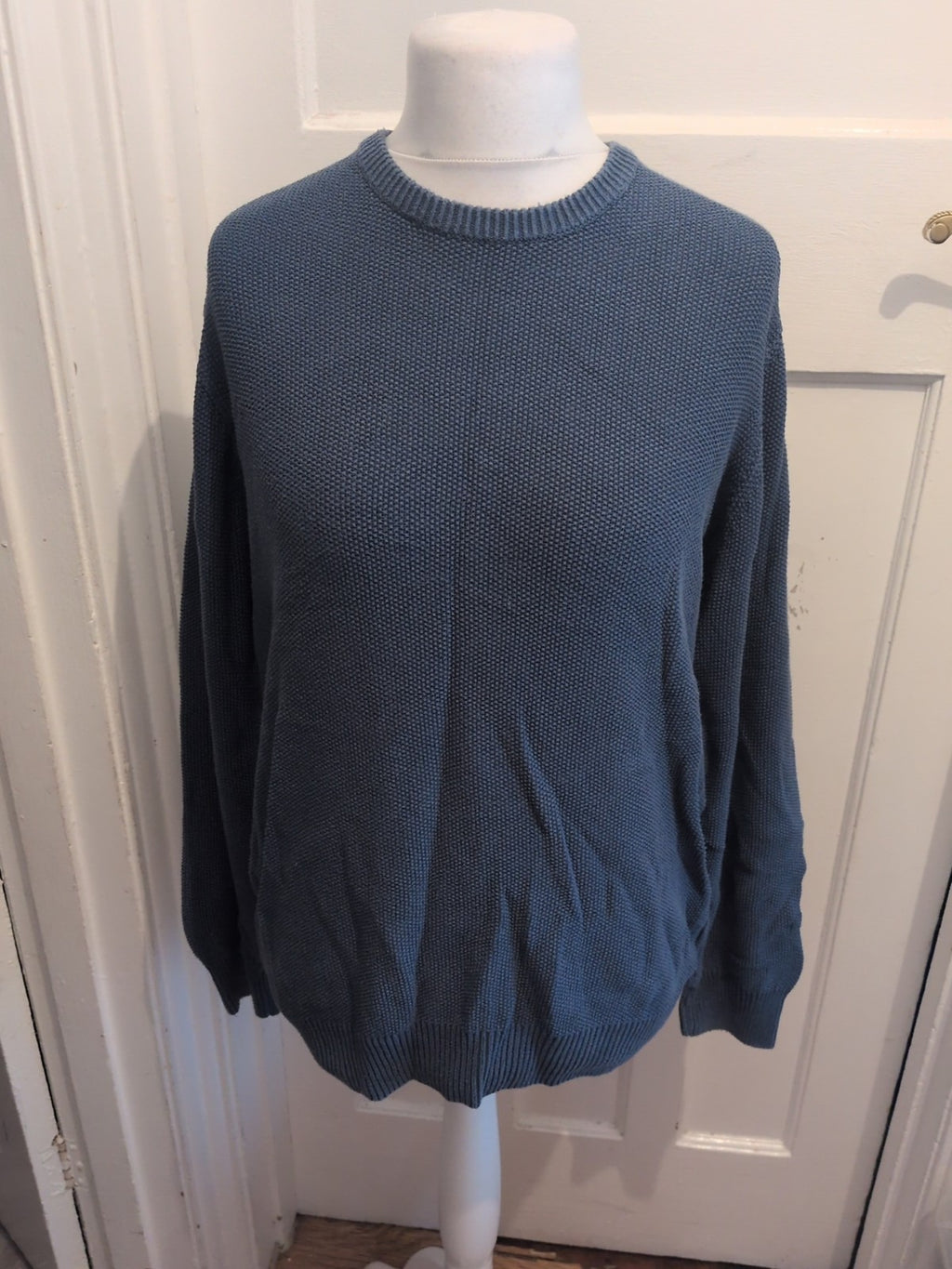 Marks And Spencer Large Teal Long Sleeve Pullover Jumper