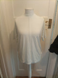 Ladies Tu Size 12 White Short Sleeved Tshirt Oversized