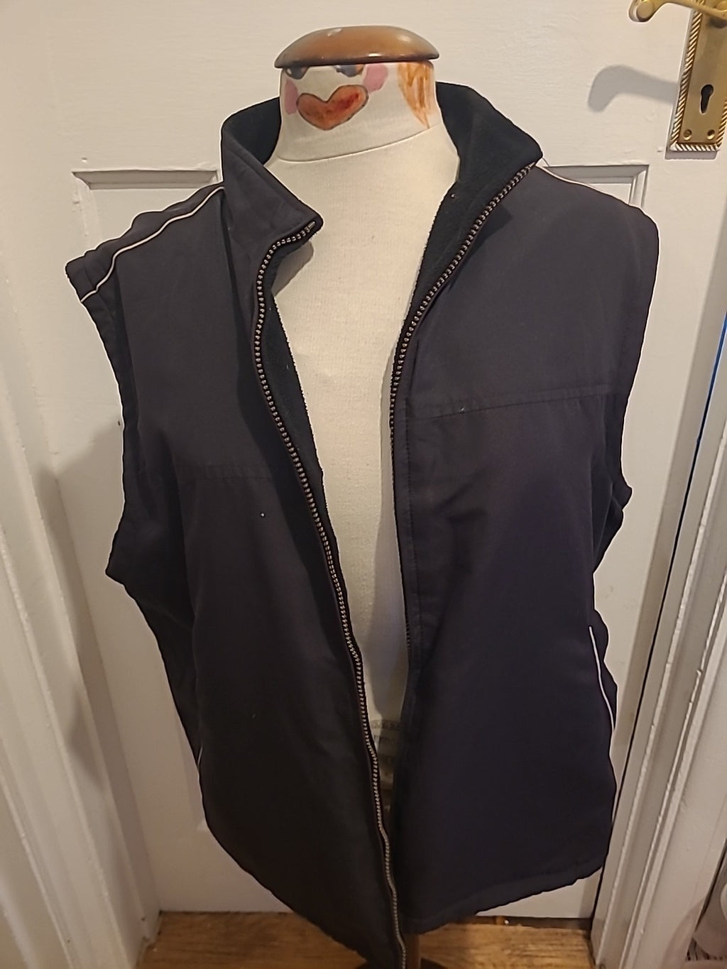 Mens Aspire Size XL Dark Brown Reversible Sleeveless Coat