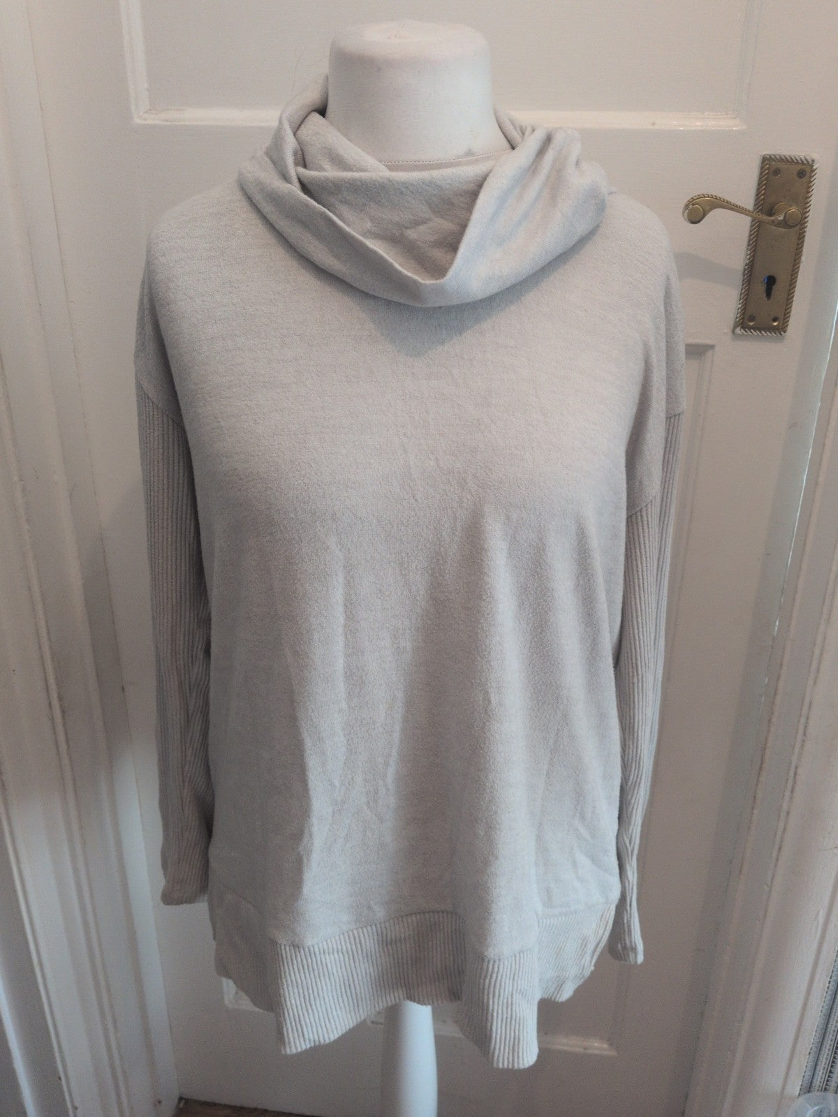 Gap Large Pale Grey High Neck Long Sleeve Pullover Jumper