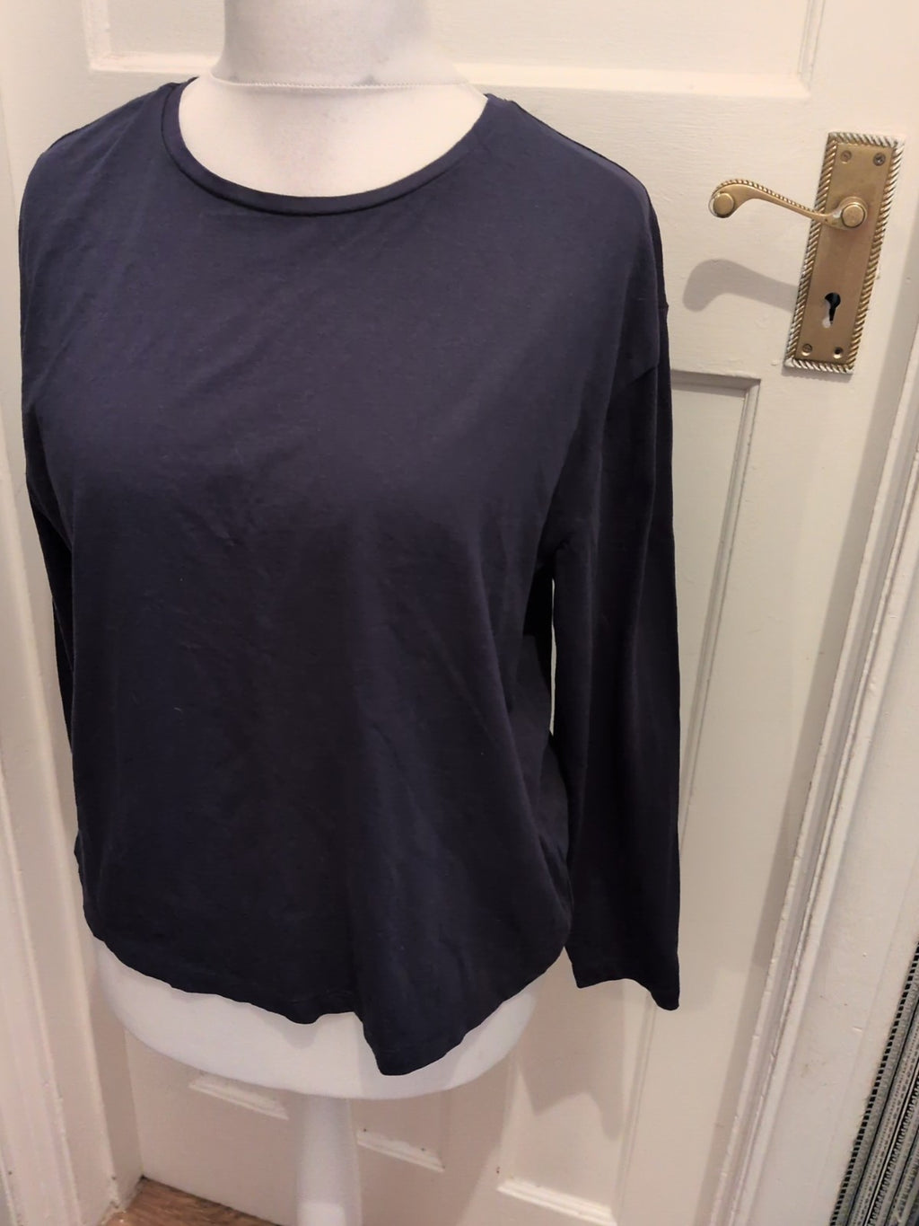 Primark 14-16 Dark Navy Long Sleeve T-shirt