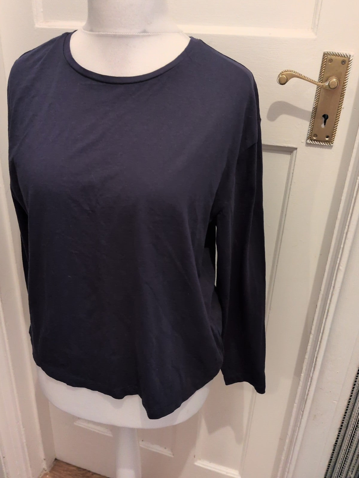 Primark 14-16 Dark Navy Long Sleeve T-shirt