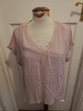 Ladies Badgley Mischka Size Small Lilac Short Sleeve Top