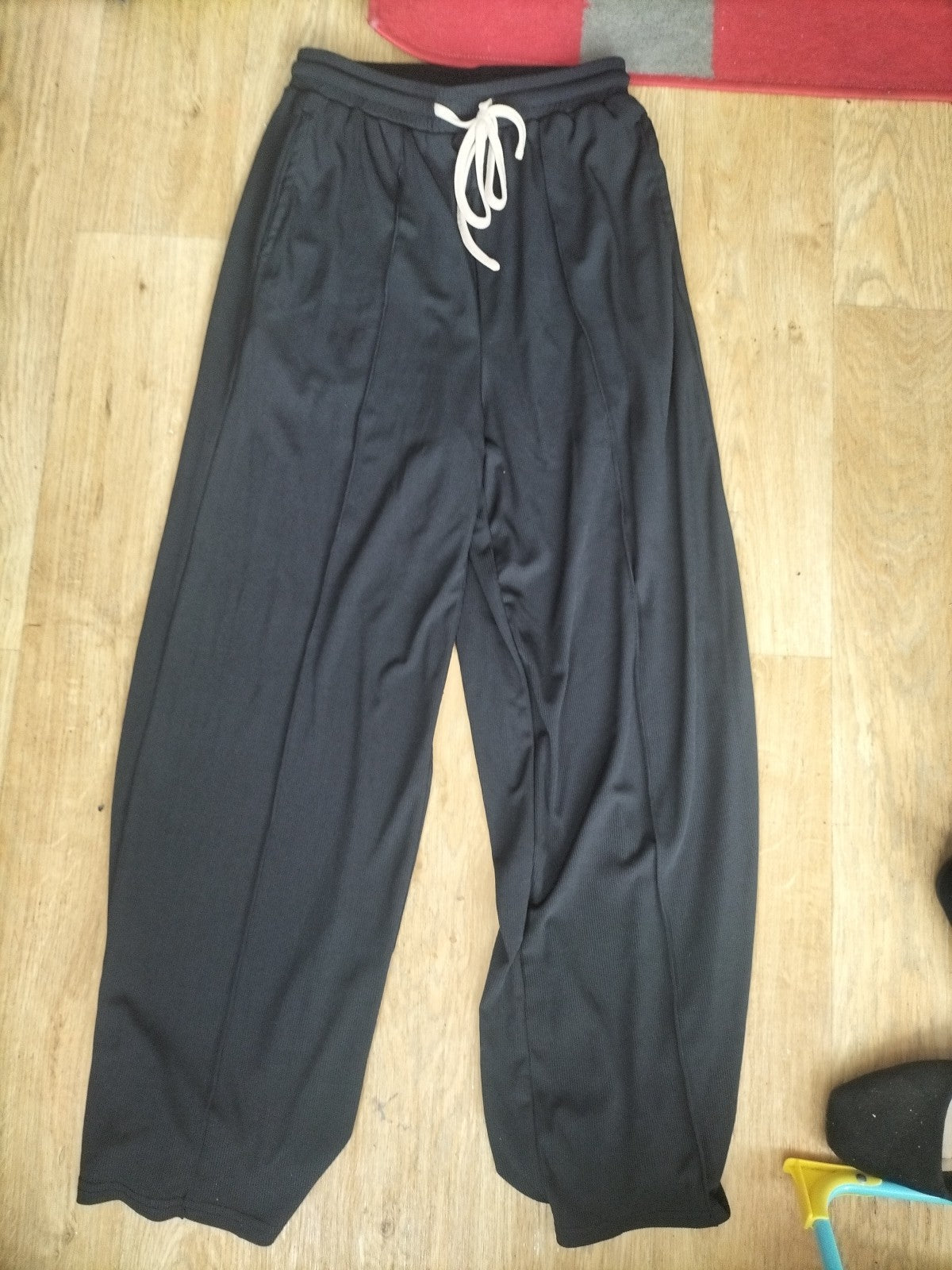 Ladies Cider Size M Black Elasticated Wide Leg Bloomer Trousers