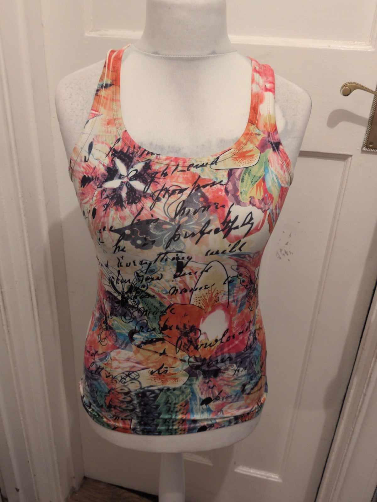 Quiz Medium Multicoloured Tank Vest Sleeveless Top