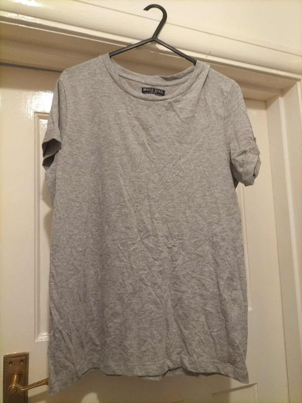 Mens Brave Soul Size Small Grey T Shirt