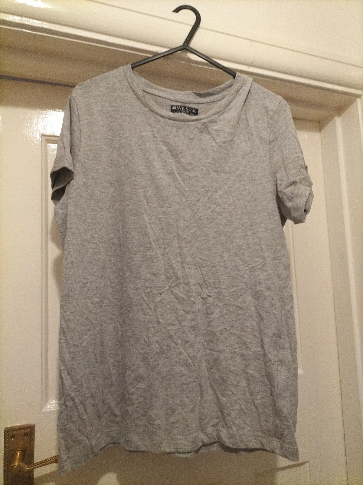 Mens Brave Soul Size Small Grey T Shirt