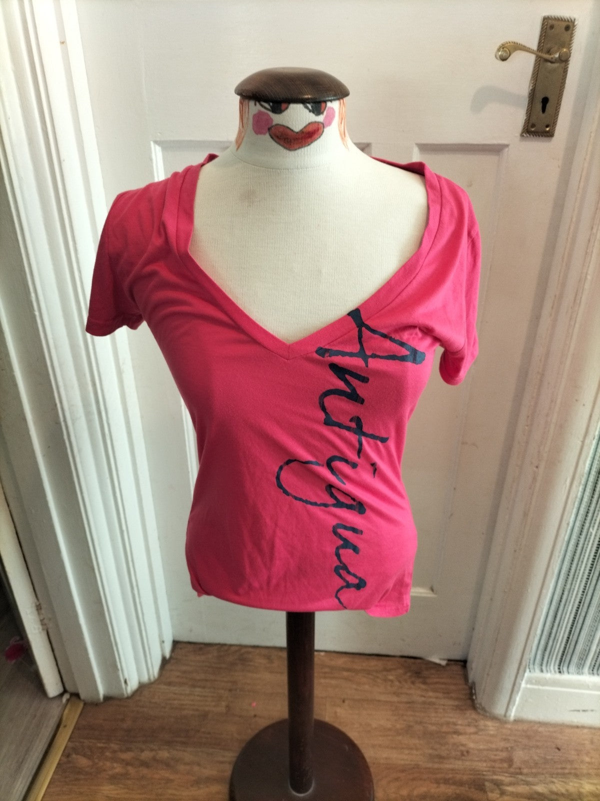 Ladies Sport Size Large Cerise Short Sleeved Tshirt