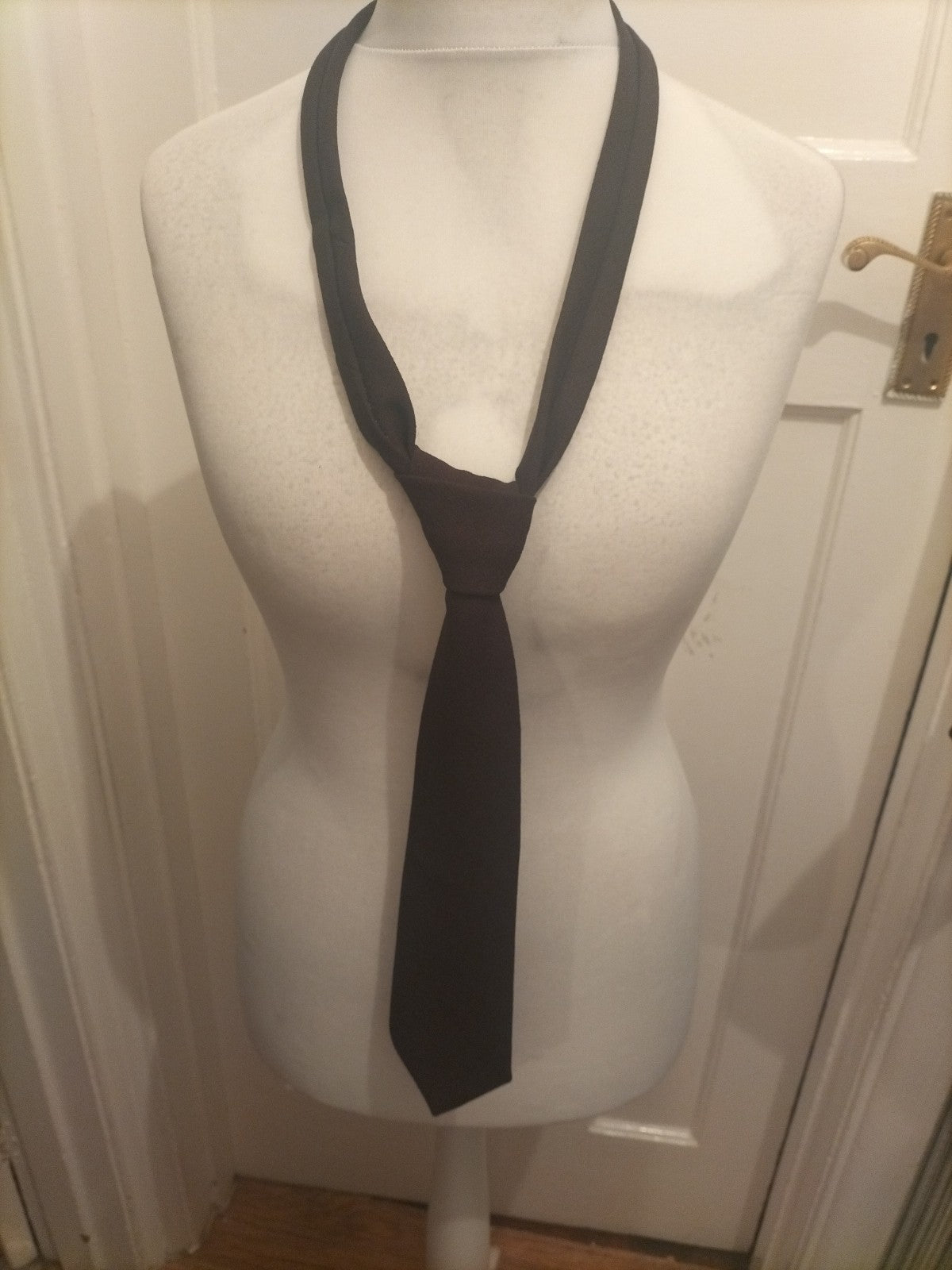 Mens Tootal Dark Brown/Black Tie