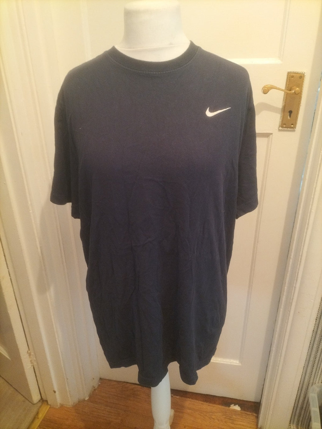 Mens Nike Size XL Navy Short Sleeved Plain Tshirt