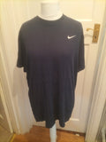 Mens Nike Size XL Navy Short Sleeved Plain Tshirt