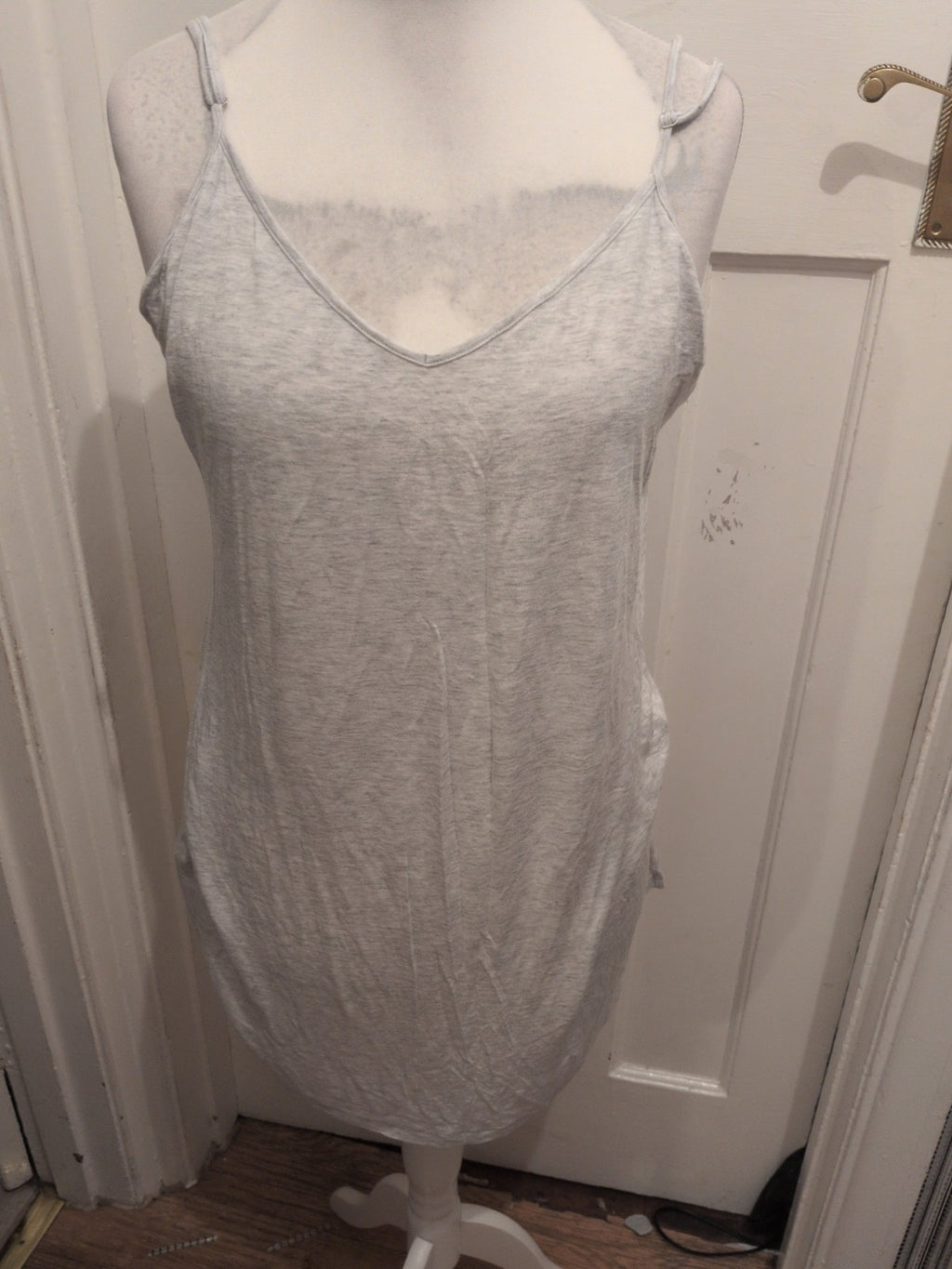 Large Grey Longline Sleeveless Cami