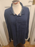 Mens ACW85 Size 2XL Navy Long Sleeved Polo