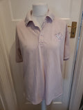 Mens Henbury Size XL Pink Short Sleeved Print Polo