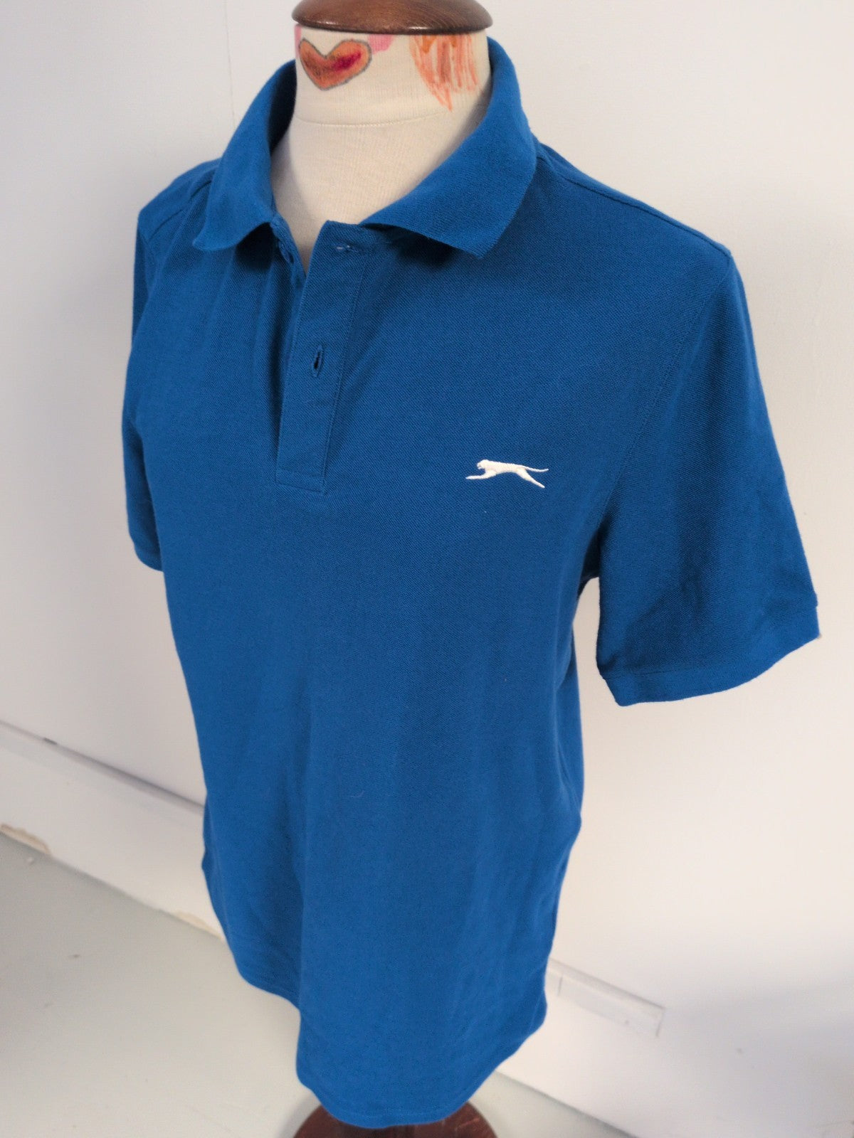Slazenger Medium Blue Short Sleeve Polo