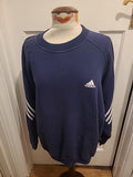 Mens Adidas Size 42/44 Navy Sweatshirt