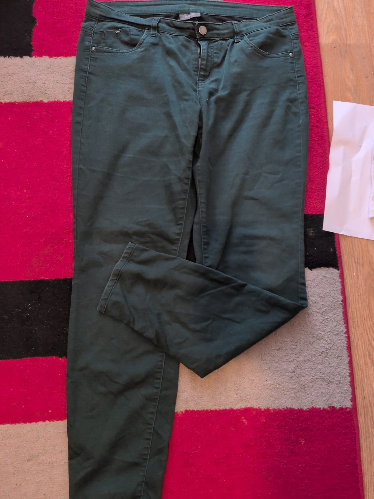 Ladies Yessica C&A Size EU 40 Green Jeans