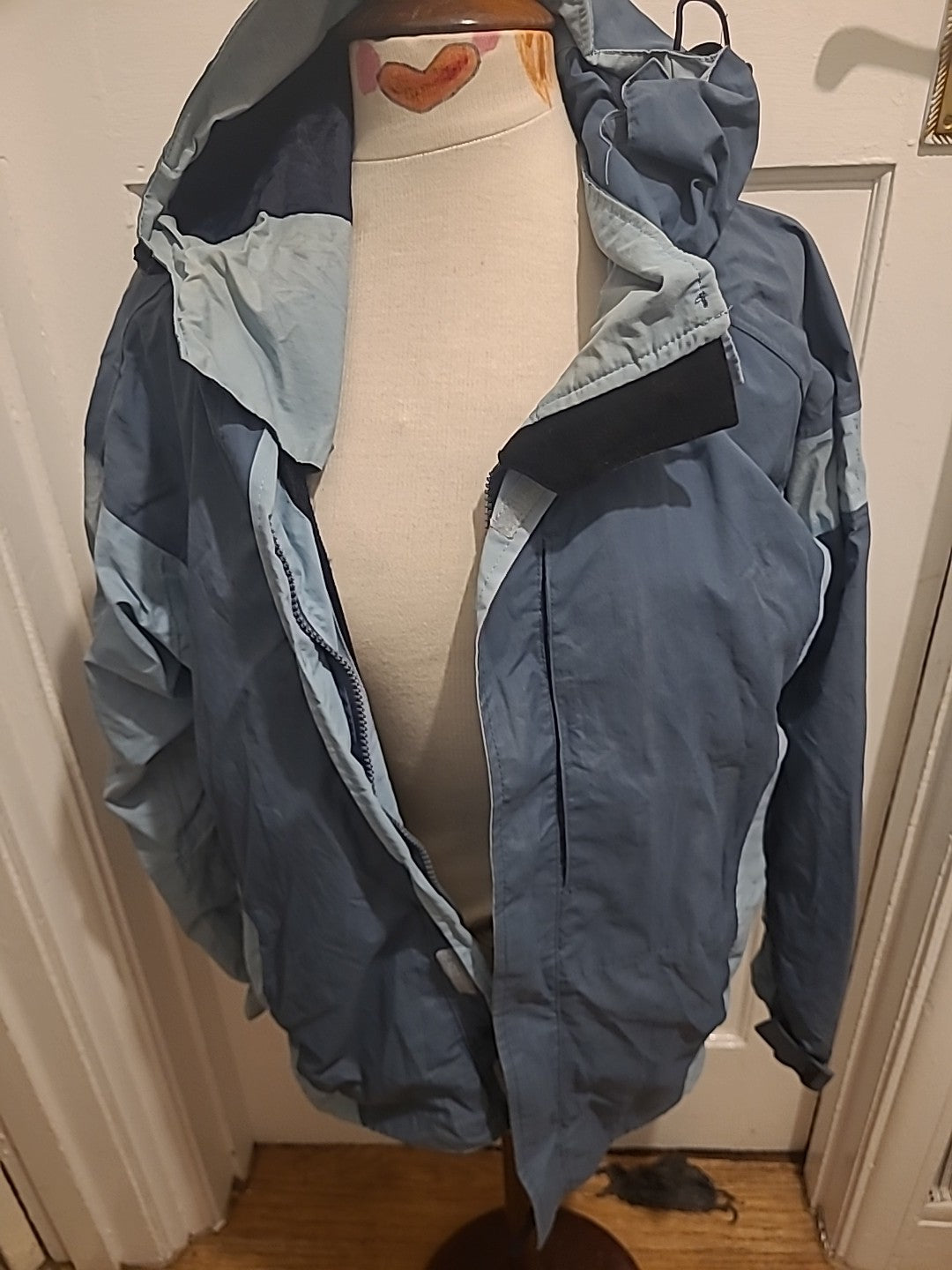 Ladies Storm-Pro Size 12 Grey/Navy Mesh Lined Waterproof Coat