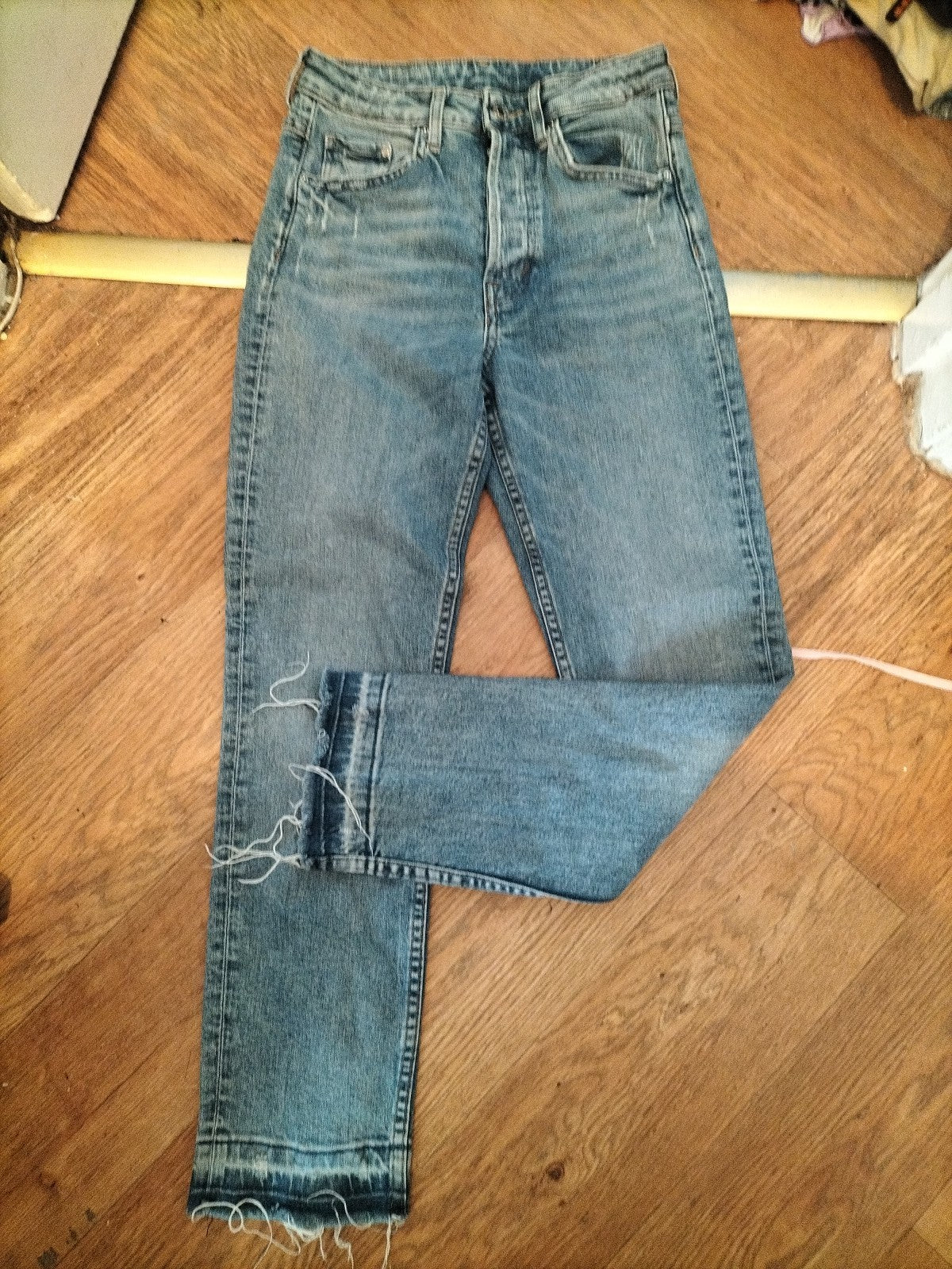 25" Ladies High Waist Vintage Slim Ankle Jeans