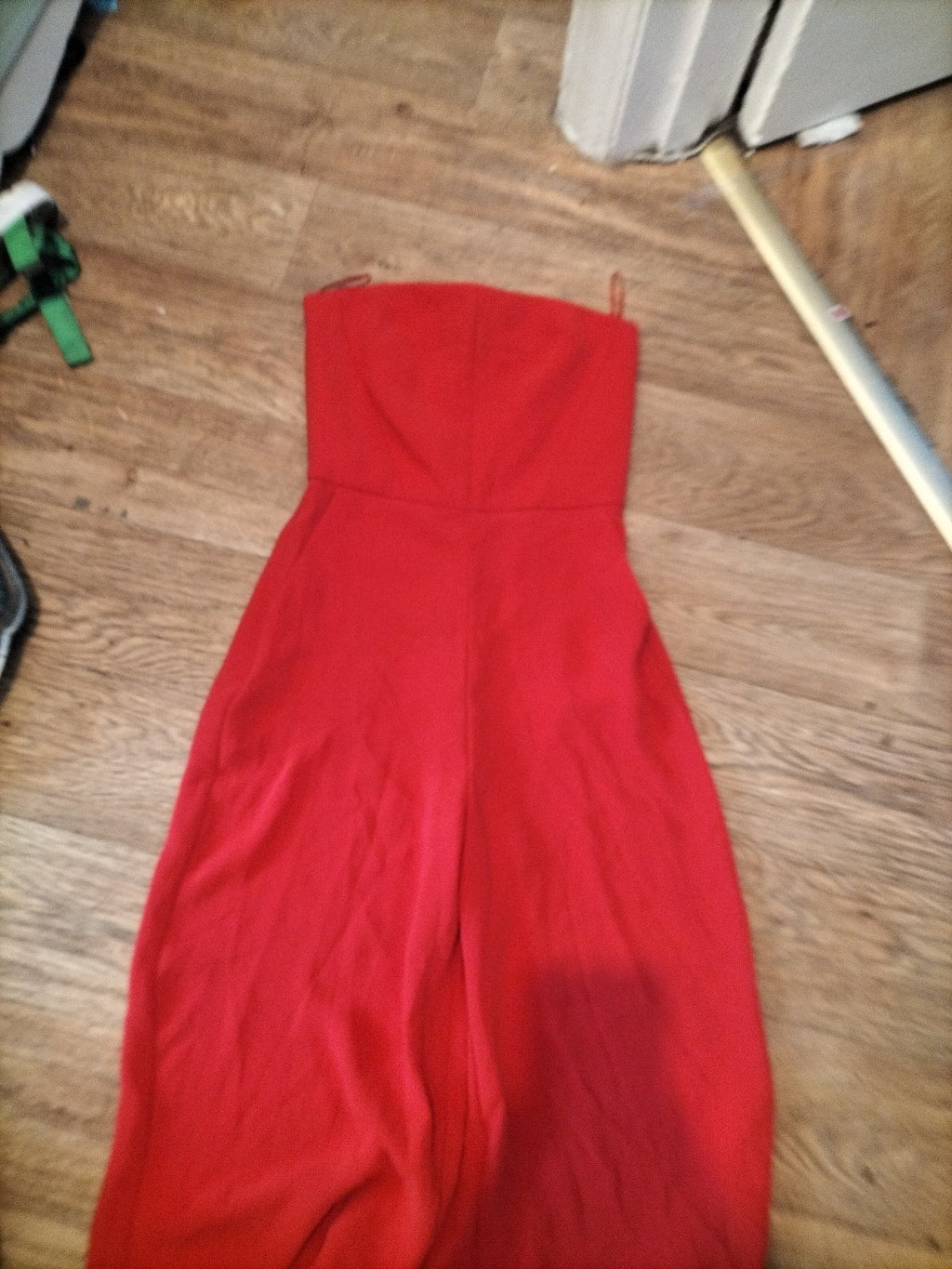 Ladies Topshop Size 6 Orange Sleeveless Strapless Jumpsuit