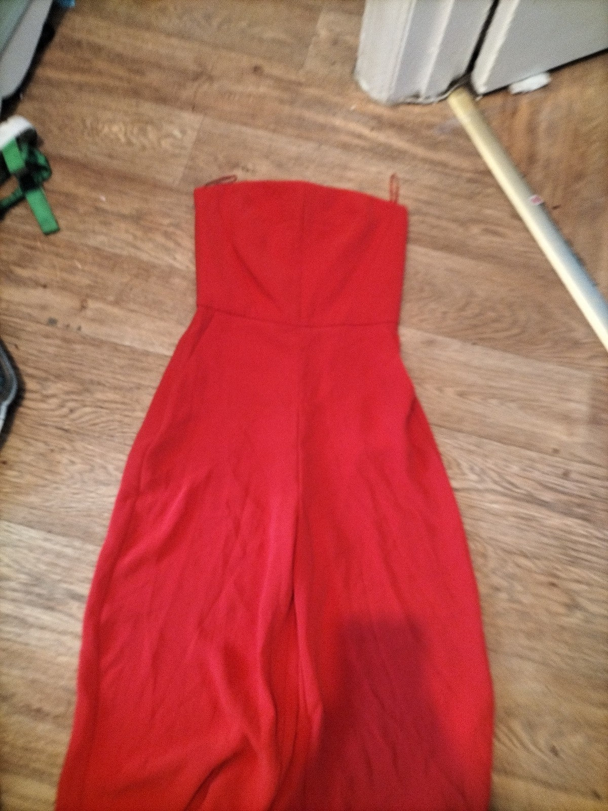 Ladies Topshop Size 6 Orange Sleeveless Strapless Jumpsuit