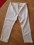 Ladies Wizard Size 10 Diamonte Cropped White Jeans