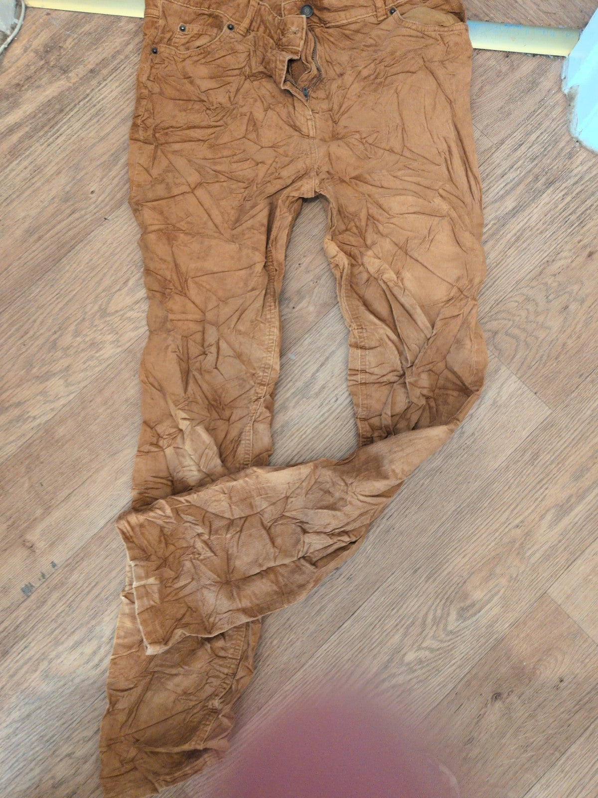 Marks And Spencer 14 Long Copper Trousers Chino