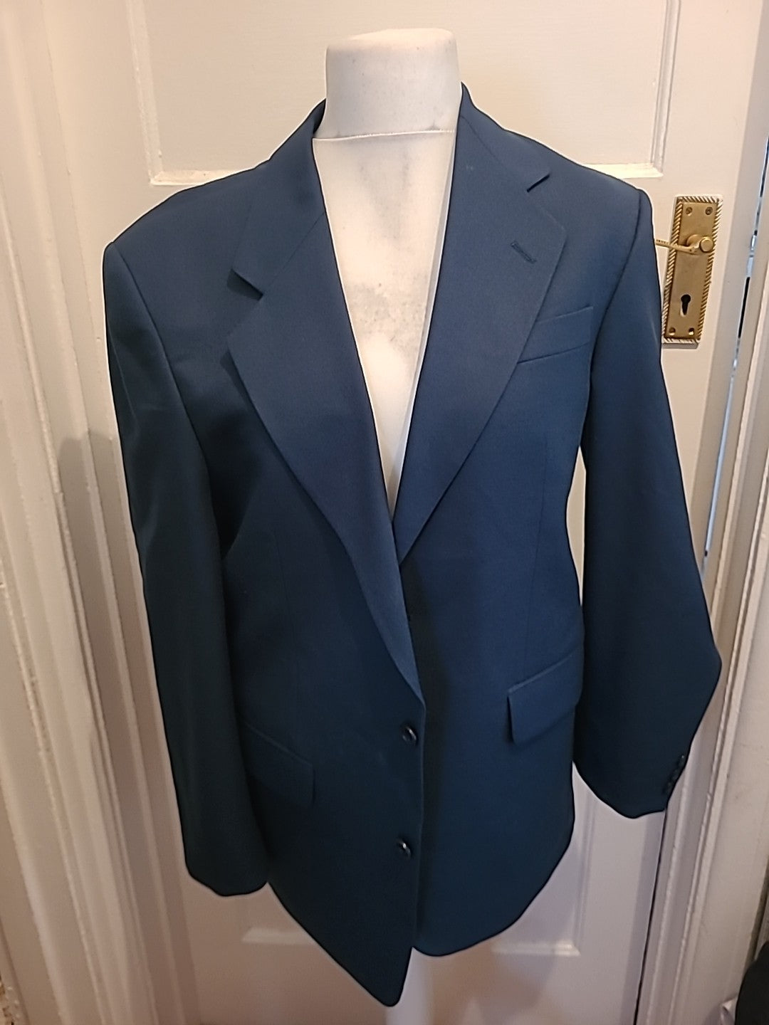 Mens Berkertex Size 38" Navy Padded Lined Blazer