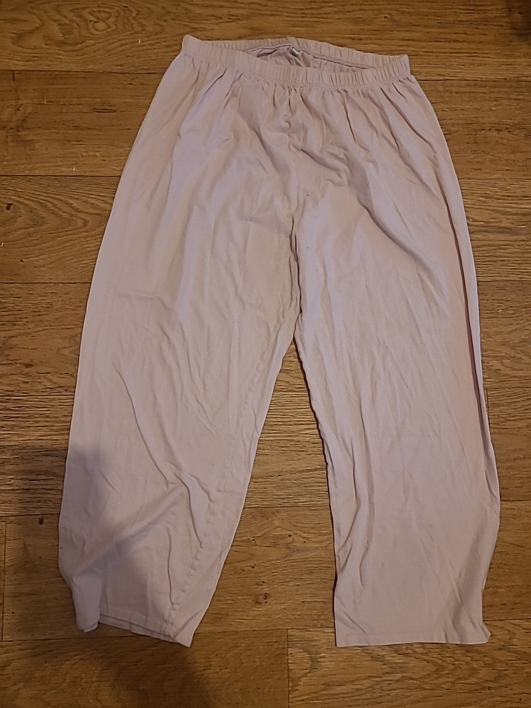 Ladies Size Small Pink Elasticated Cropped Pyjama Bottoms