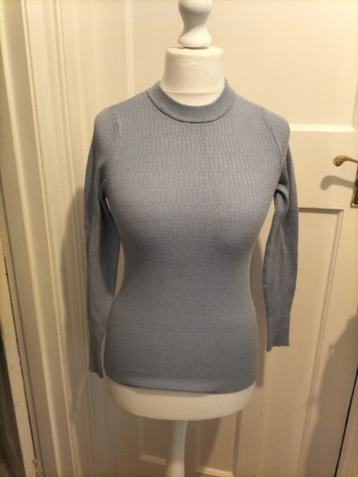 Ladies Marks And Spencer Size 10 Lilac Lightweight Jumper