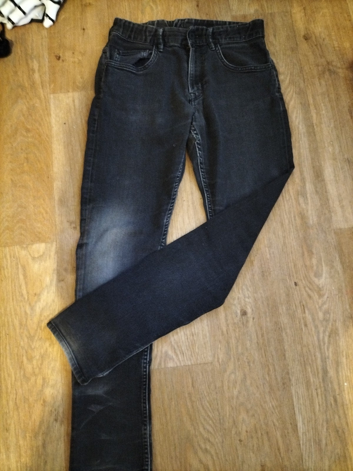 Unisex H&M Age 12-13 Years Grey Skinny Fit Jeans
