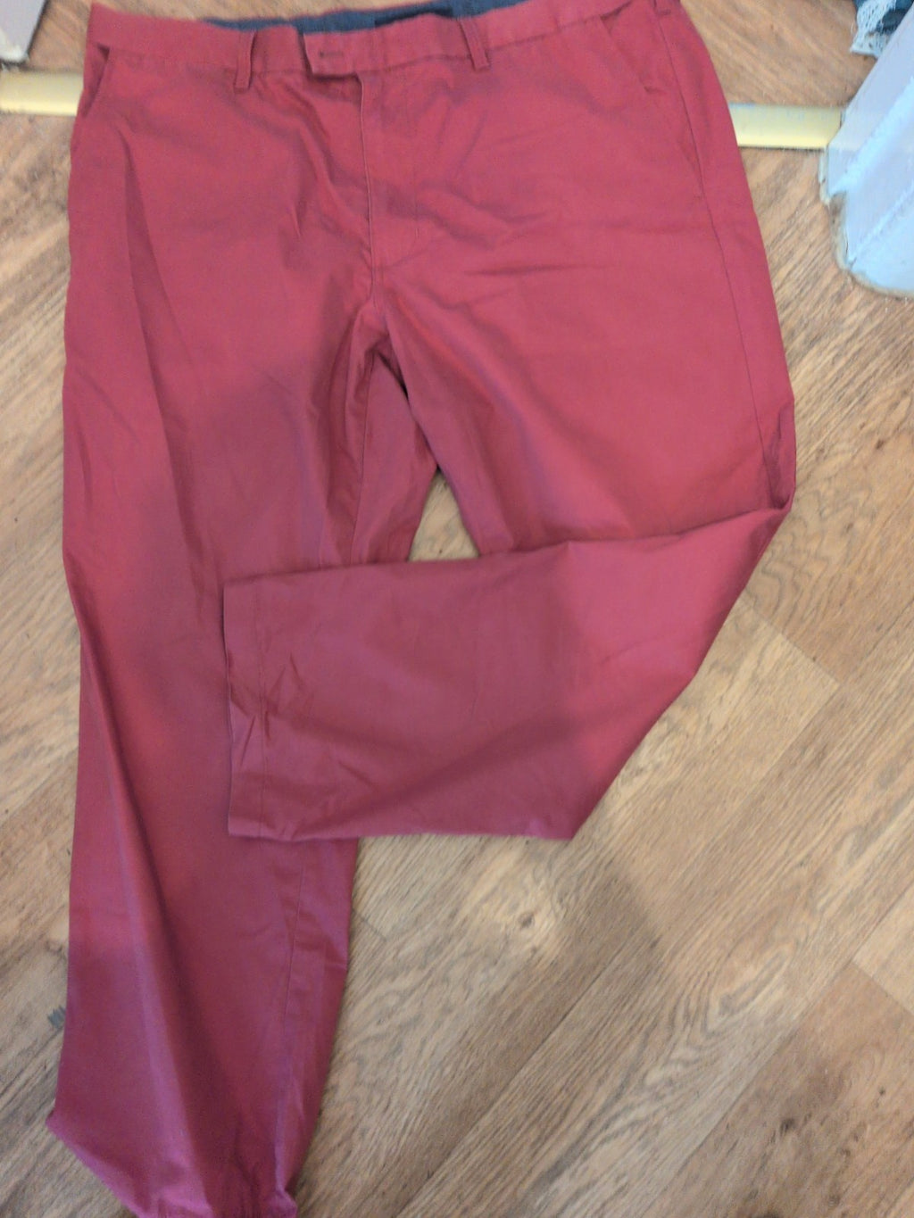 Marks And Spencer 42W 29L Dark Pink Trousers Chino