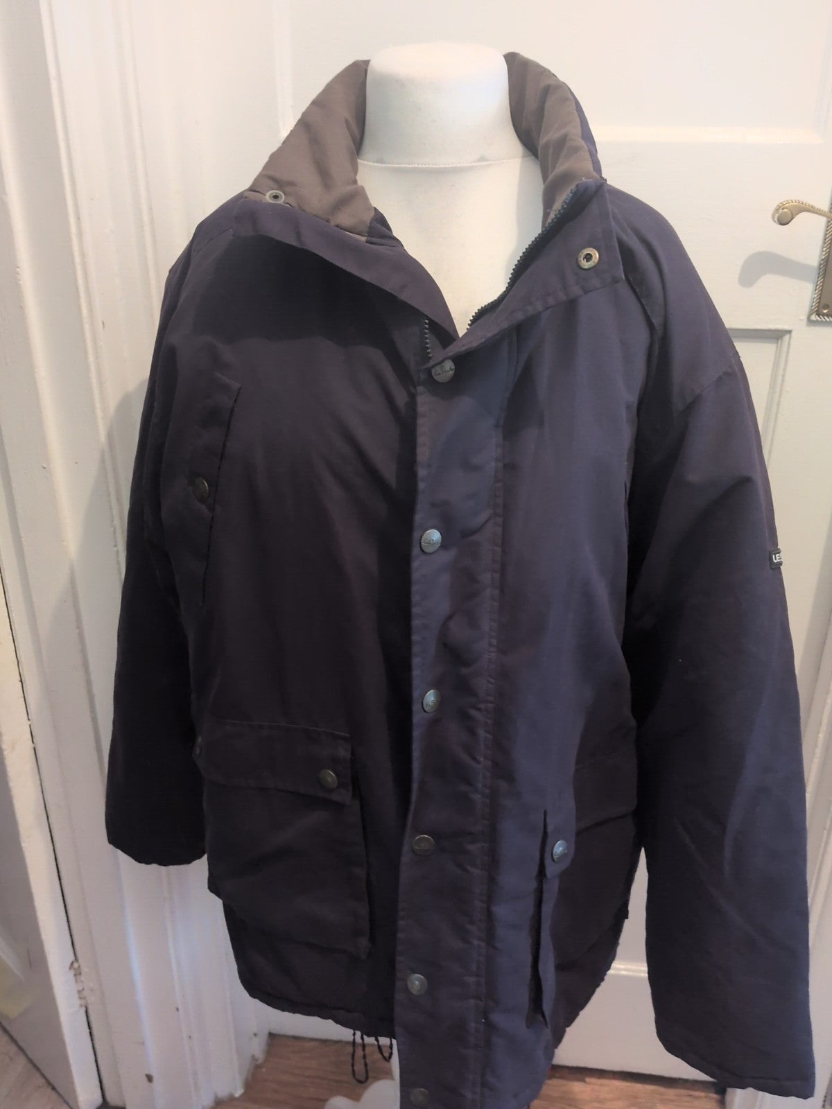 Le Shark Large Navy Slight Padded Full Zip Coat