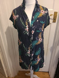 Ladies Dorothy Perkins Size 10 Navy Floral Multi Sleeveless Dress