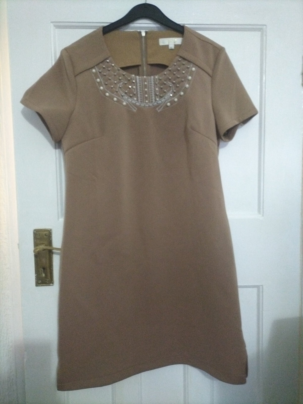 Ladies J&J Size XL brown Short Sleeved Dress