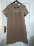 Ladies J&J Size XL brown Short Sleeved Dress